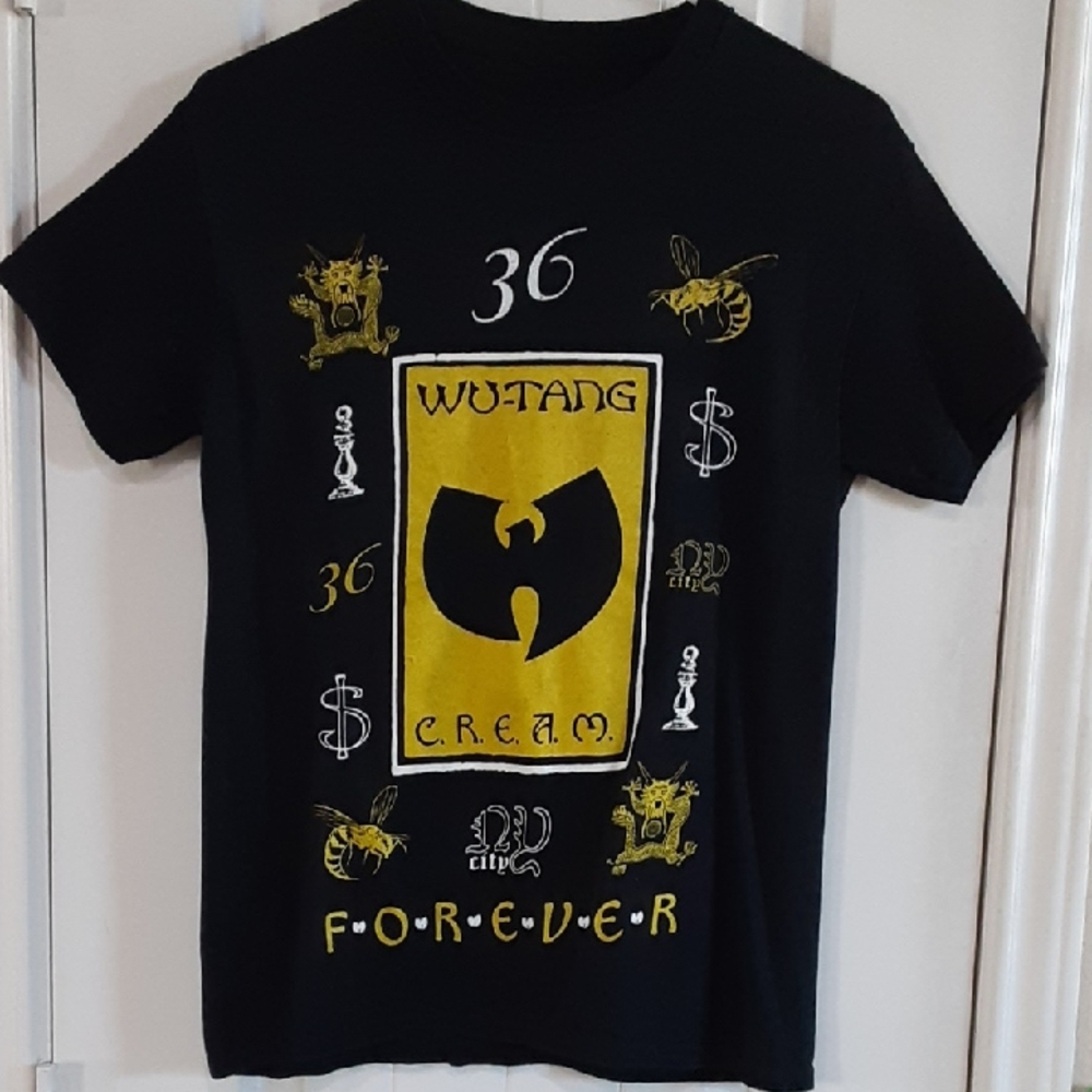 Wu-Tang Clan C.R.E.A.M. Forever 36 Chambers Graphic T-Shirt Unisex Small EUC